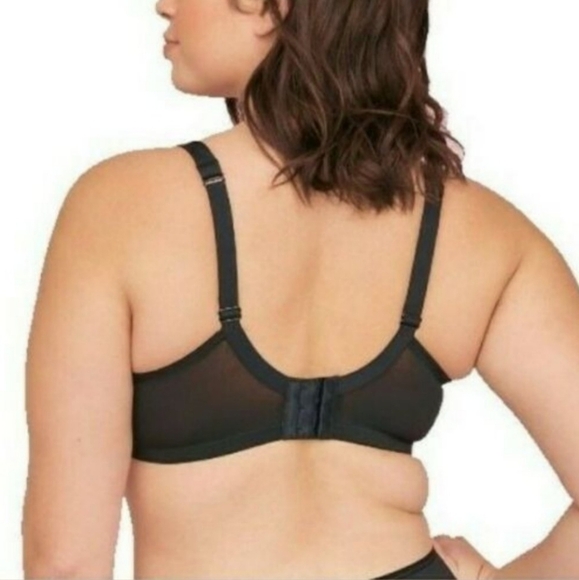 Cacique Completely Cool French Full Coverage Bra Black - Picture 2 of 8